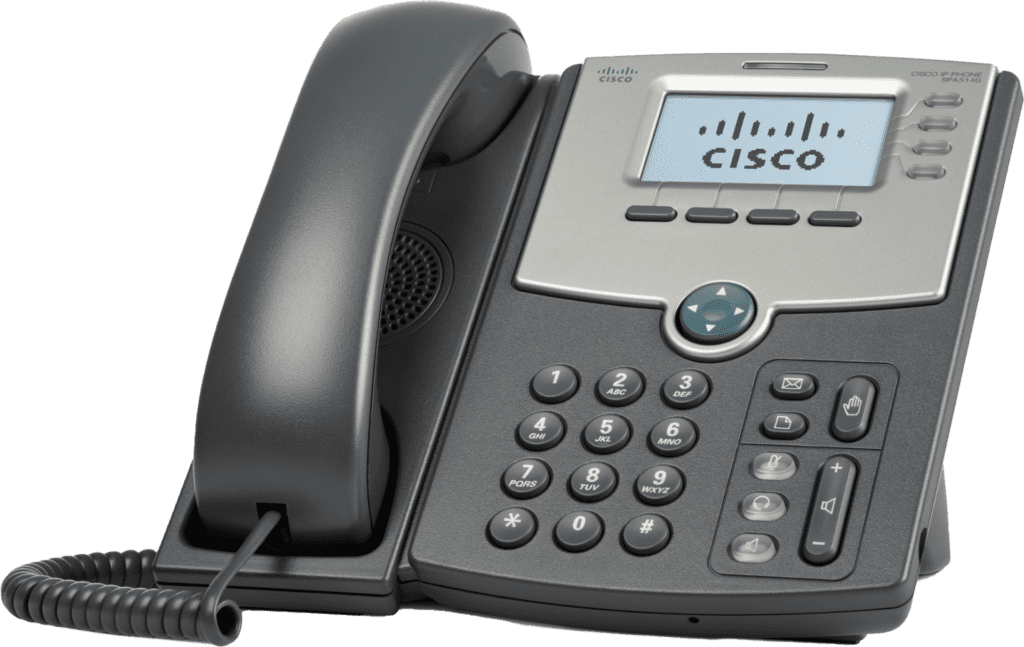 an image of a Cisco SPA514G phone