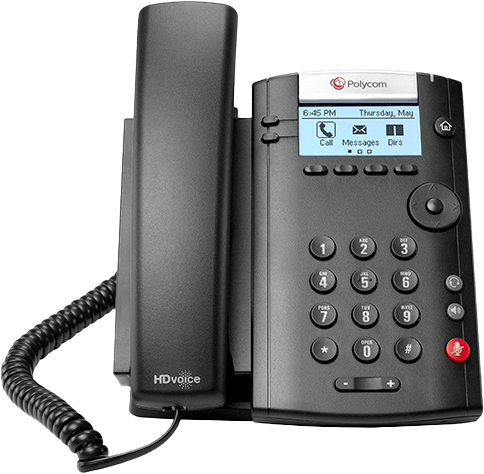 an image of a Polycom VVX201P phone